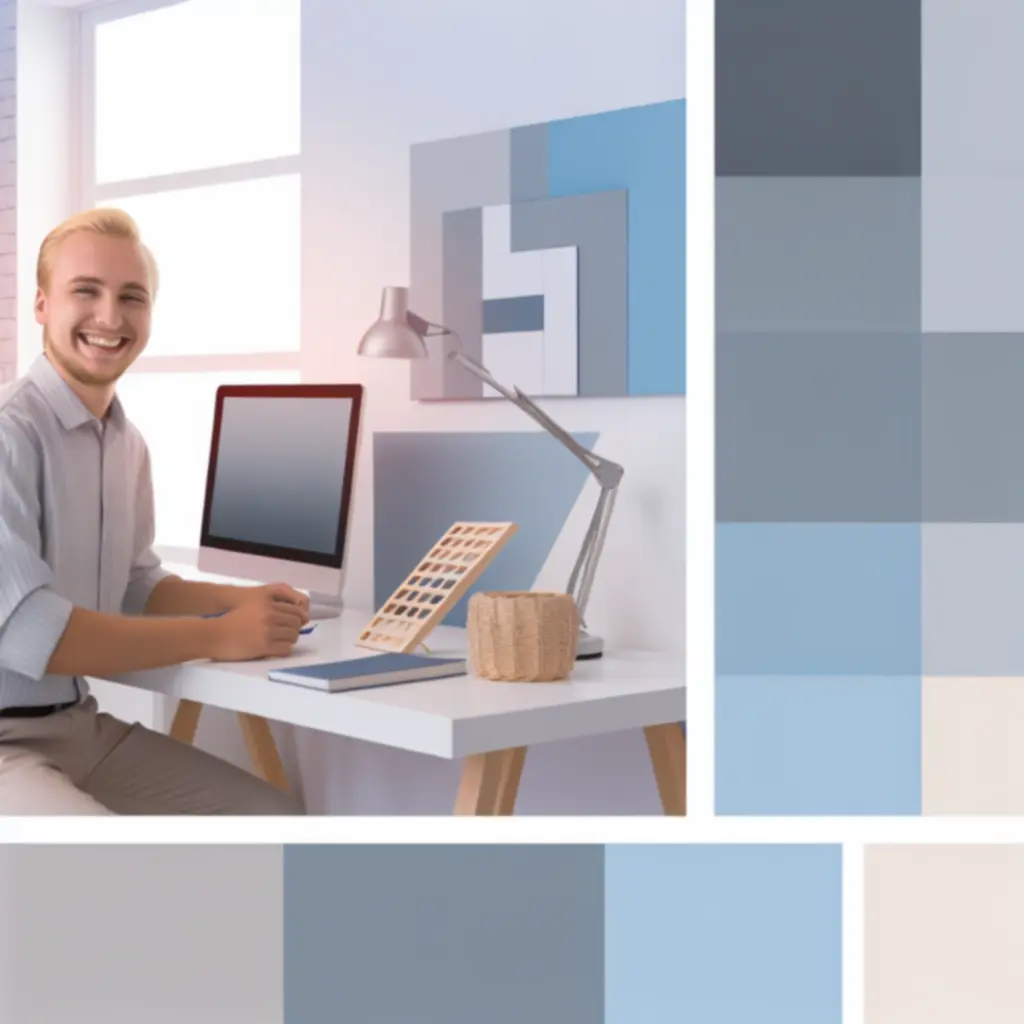 Sfeervolle bureau-opstelling met gloed rondom monitorstand, geïnspireerd door klantreviews