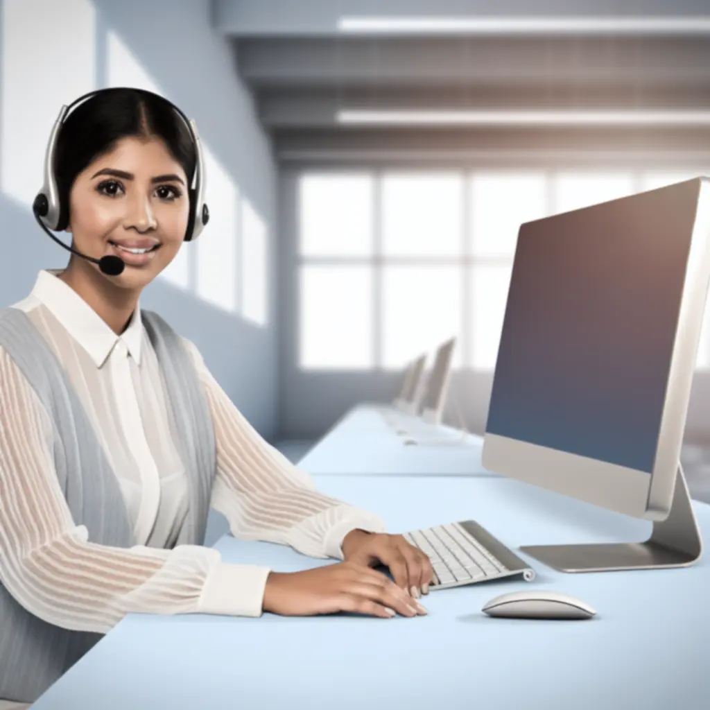 Deskavio supportteam in een moderne werkruimte